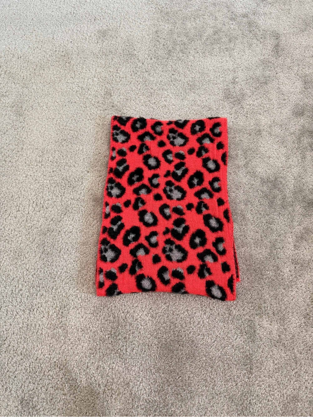 Torrid hot pink Leopard Print Knit Scarf Soft Animal Print Long Winter Scarf